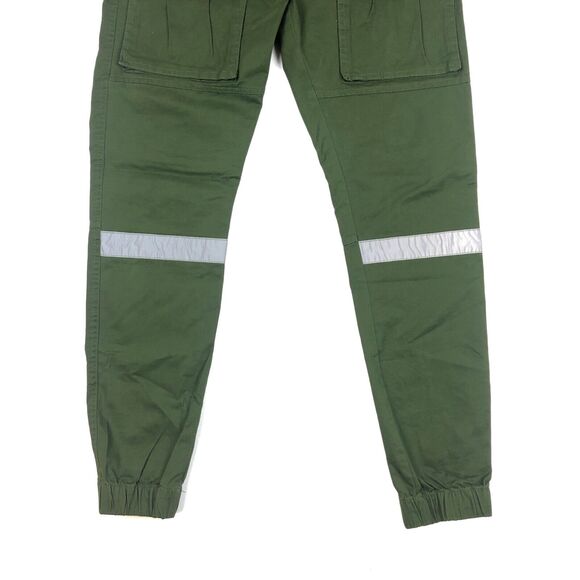 Maison Noir Premium Jogger Cargo Olive Green Gray Pants Bottoms Size Small S B29 - Picture 3 of 6
